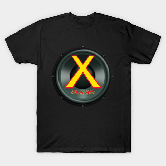 x bass subwoofer T-Shirt by MasBenz